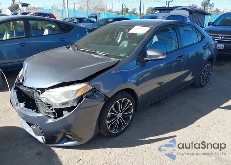 2014 Toyota Corolla S Plus z USA, uszkodzony, nr VIN 2T1BURHE1EC114538
